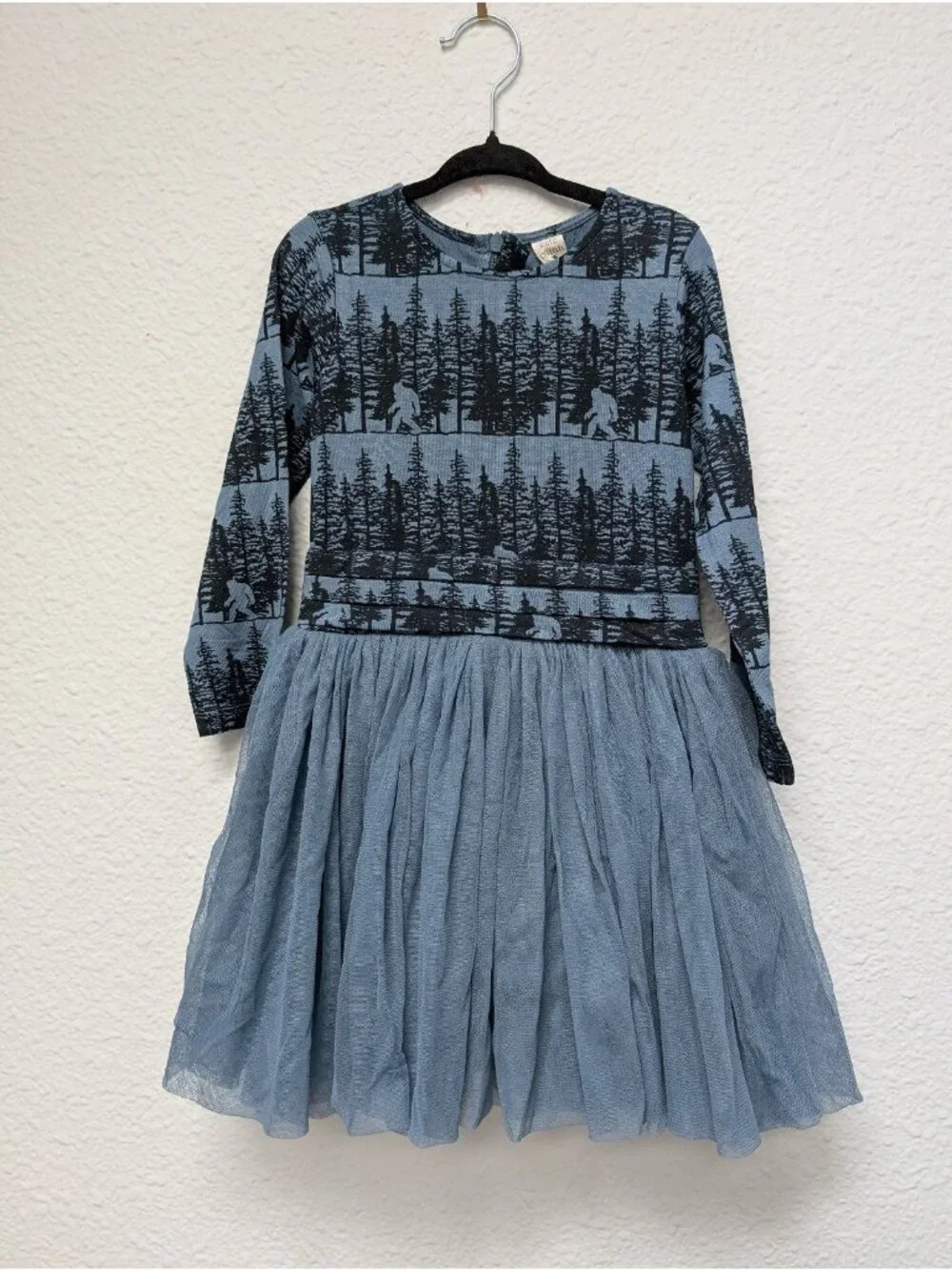 Kate Quinn Bamboo Blue Sasquatch PNW Tulle Dress 3T Bigfoot Ballet Bow